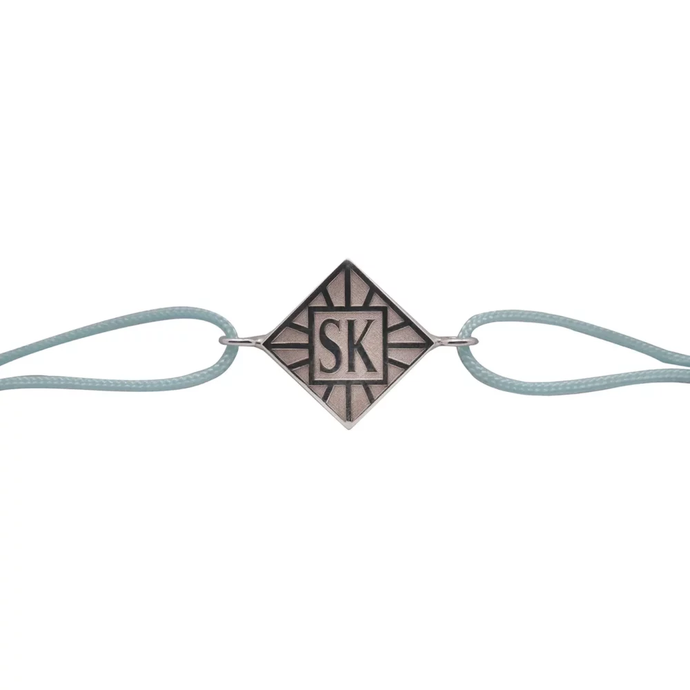 Bracelet en argent joaillerie bordeaux cordon bleu