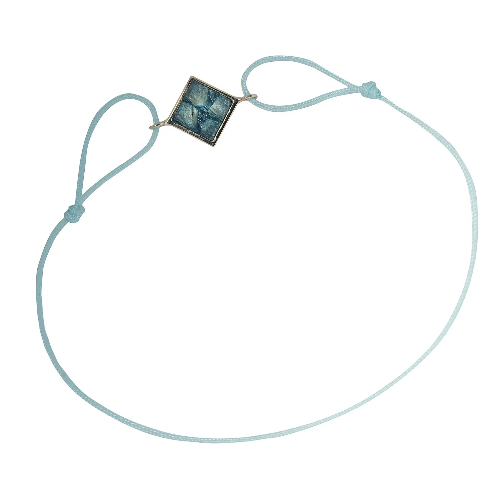 Bracelet « Ligne Marine » – Or 18K & cuir de poisson – Image 3