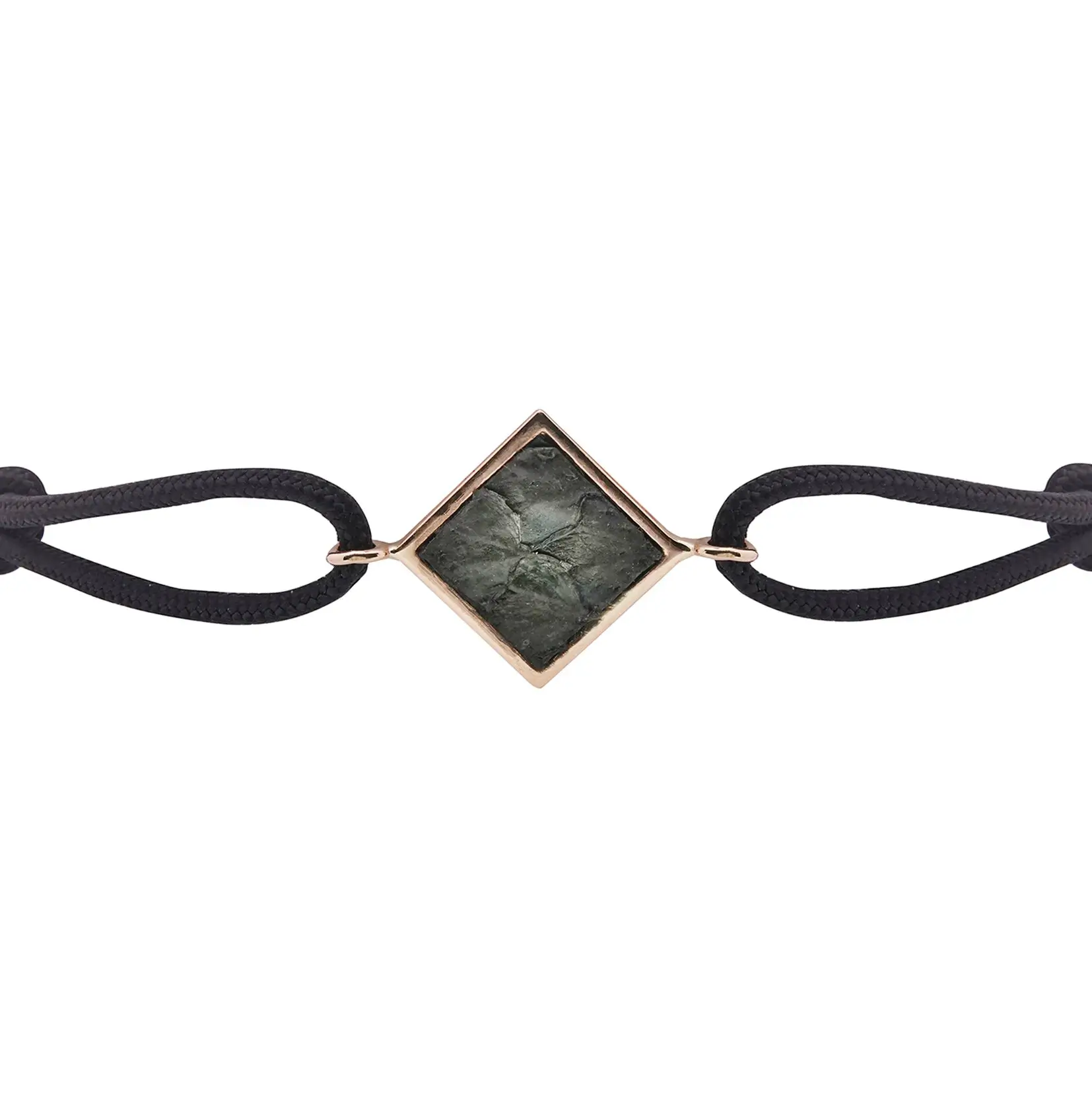 Bracelet en or joaillerie bordeaux cordon noir